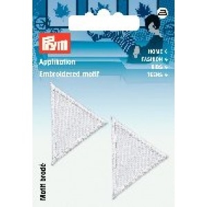 Prym Applikation "Dreiecke" klein Weiß