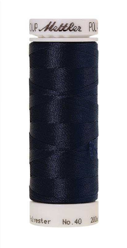 Amann Stickgarn Poly Sheen 200 Meter Darkest Blue Farbe 3574