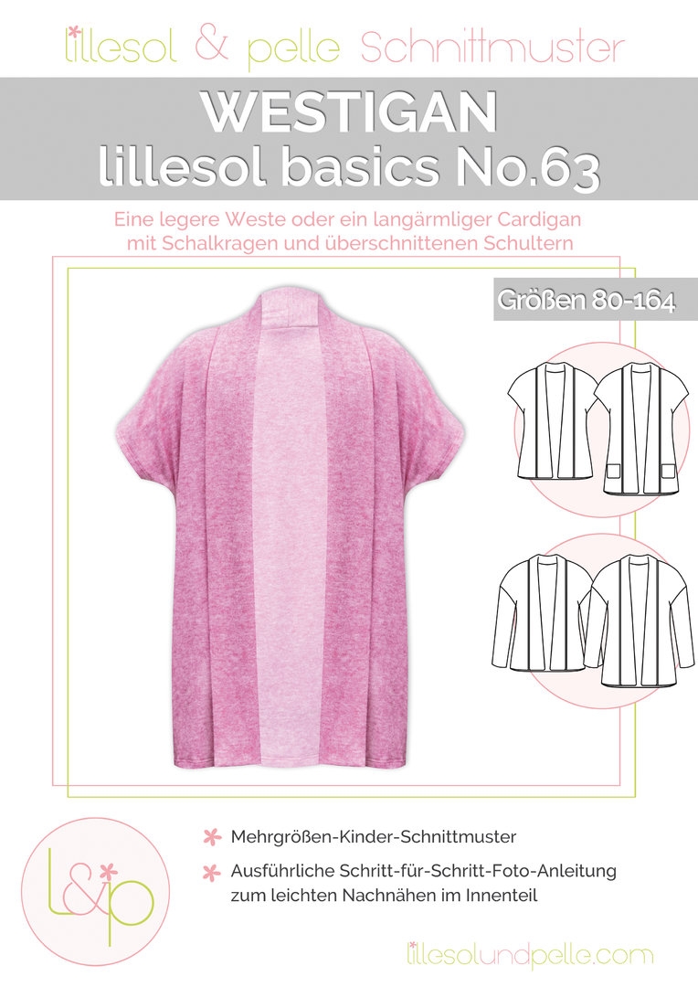 Lillesol & Pelle Papierschnittmuster Basic Westigan Gr. 80 - 164