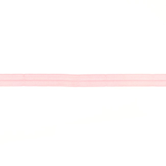 Elastisches Glanz Einfassband Uni Rosa