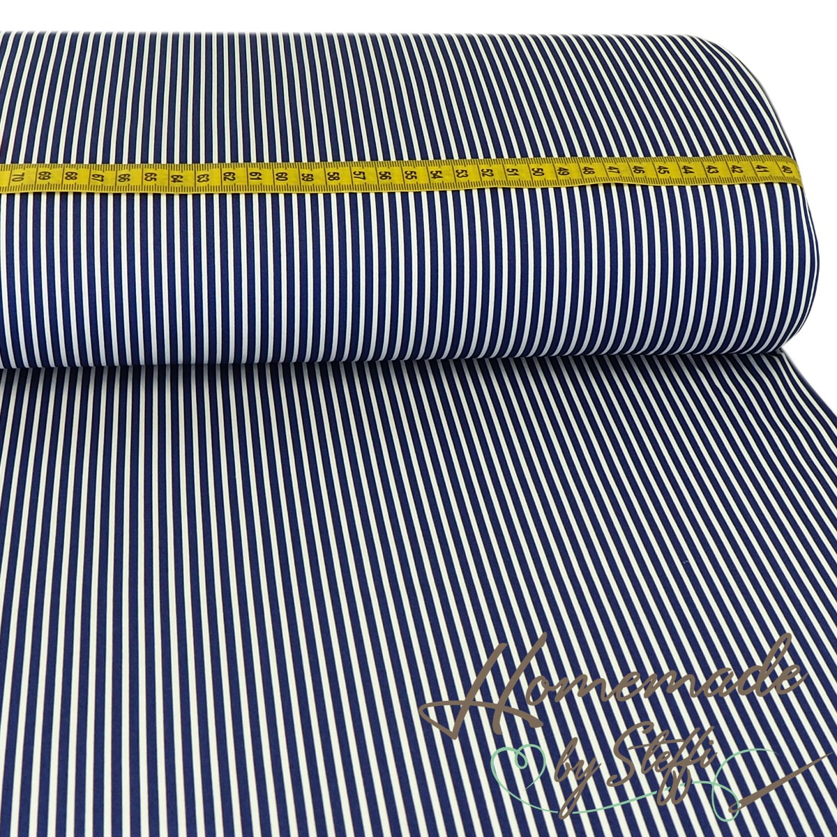 Baumwolle Stripes Royalblau
