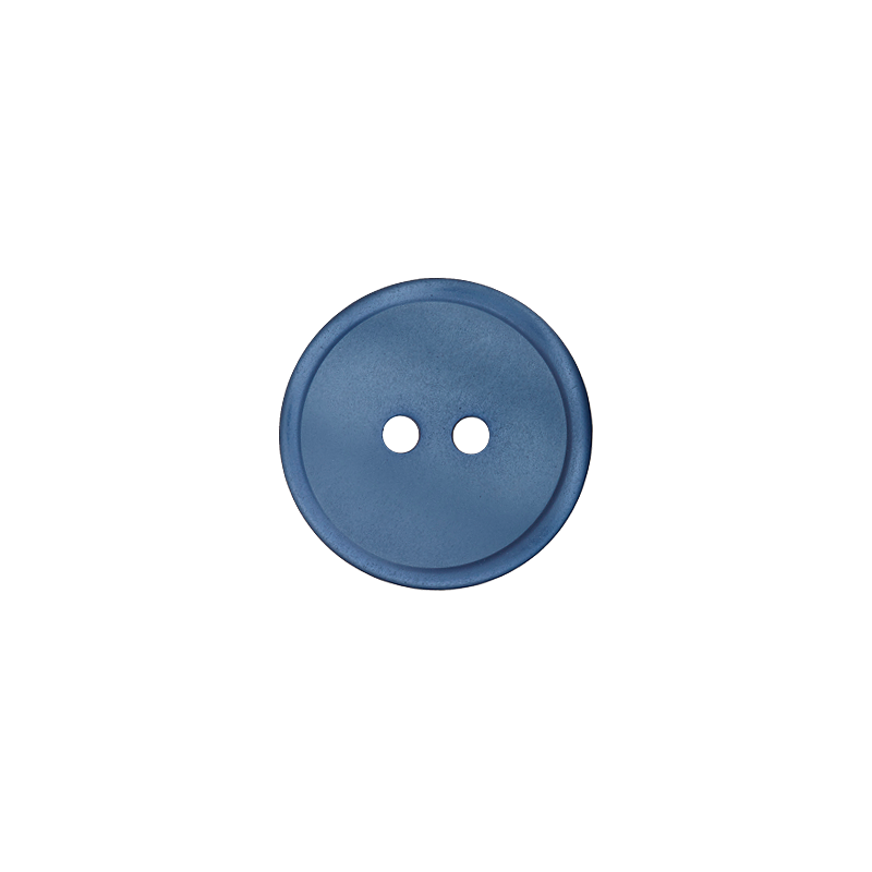 Union Knopf by Prym 2-Loch 15 mm Rauchblau Schimmernd