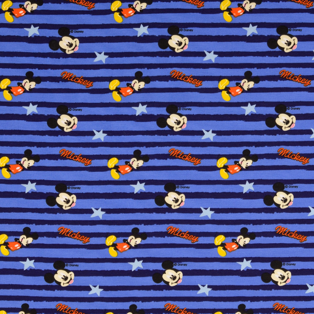 Jersey Mickey Mouse auf Blauen Streifen Digital