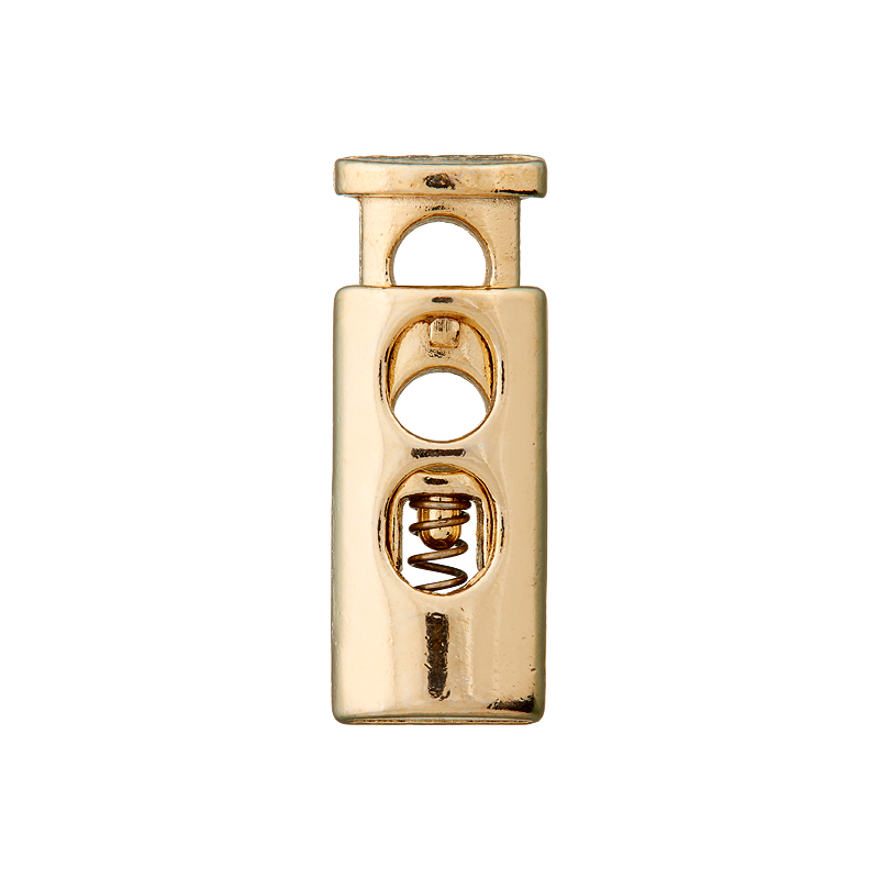 Union Knopf by Prym Kordelstopper Durchlass 5 mm 25 mm Gold Glänzend