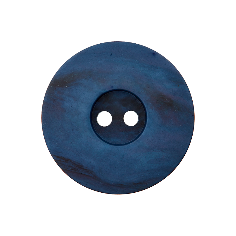 Union Knopf by Prym 2-Loch 15 mm Perlmuttoptik Nachtblau