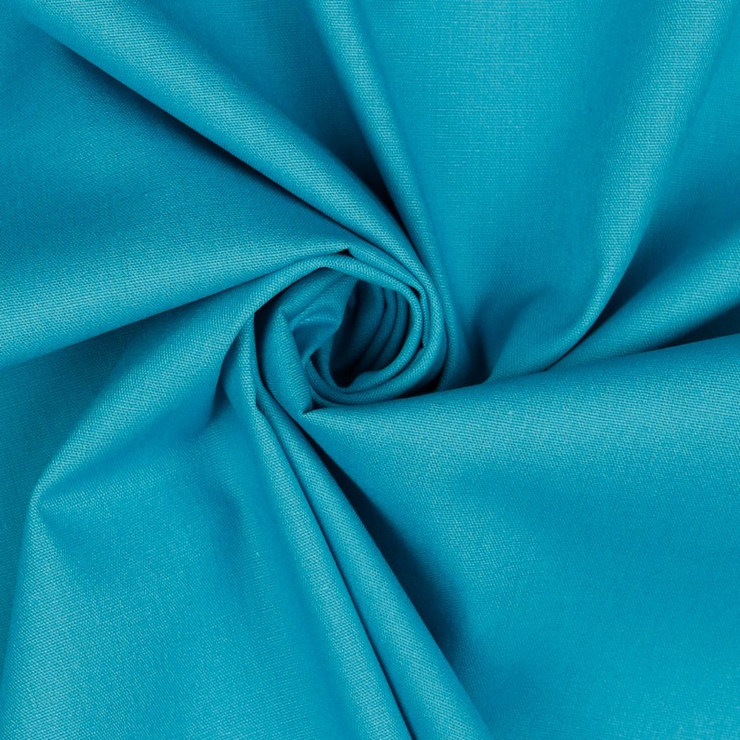 Baumwolle Uni High Quality Turquoise