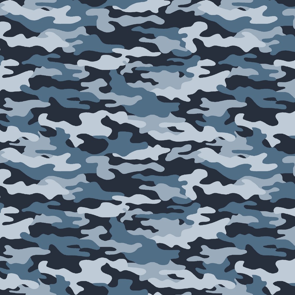 Baumwolle Camouflage Blau 