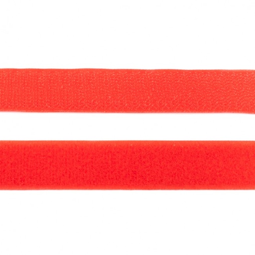 Klettband Uni 2,5 cm Rot