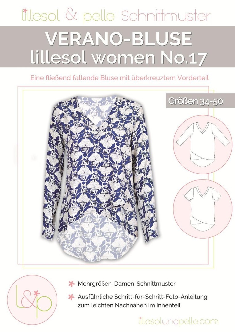 Lillesol & Pelle Papierschnittmuster Women Verano-Bluse Gr. 34 - 50