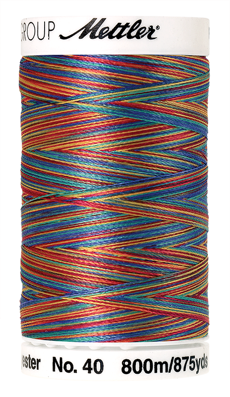 Amann Stickgarn Poly Sheen Multi 800 Meter Confetti Farbe 9916