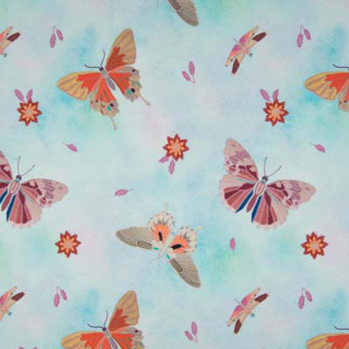 Sommersweat Schmetterlinge im Himmel Digital