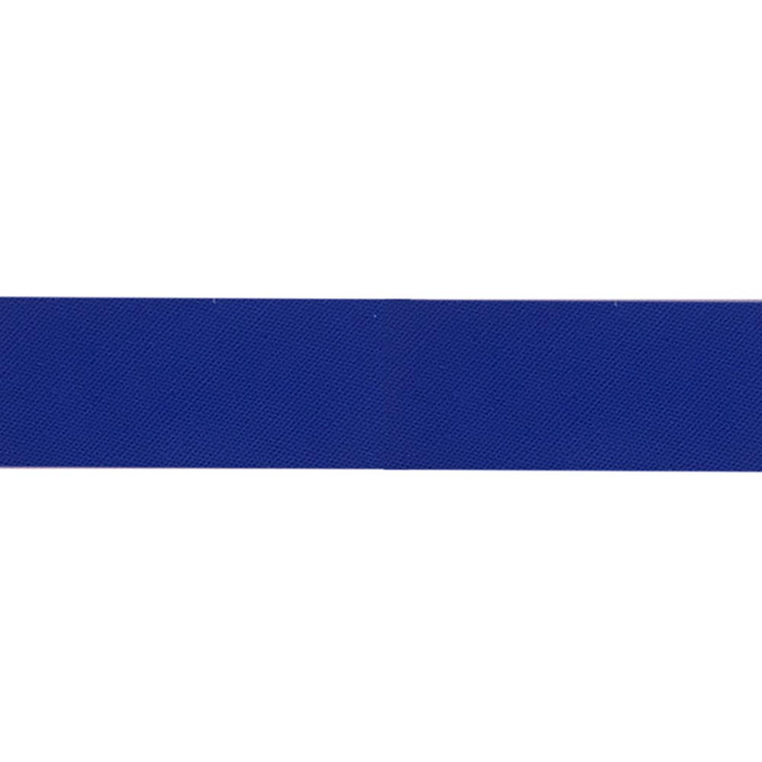 Schrägband Baumwolle dehnbar 18 mm Uni Royalblau
