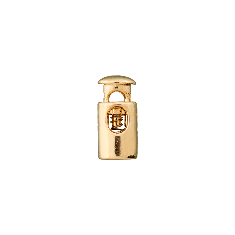 Union Knopf by Prym Kordelstopper Durchlass 3 mm 20 mm Gold Glänzend