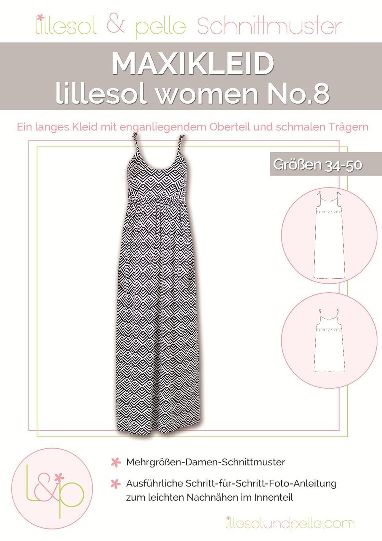Lillesol & Pelle Papierschnittmuster Women Maxikleid Gr. 34 - 50