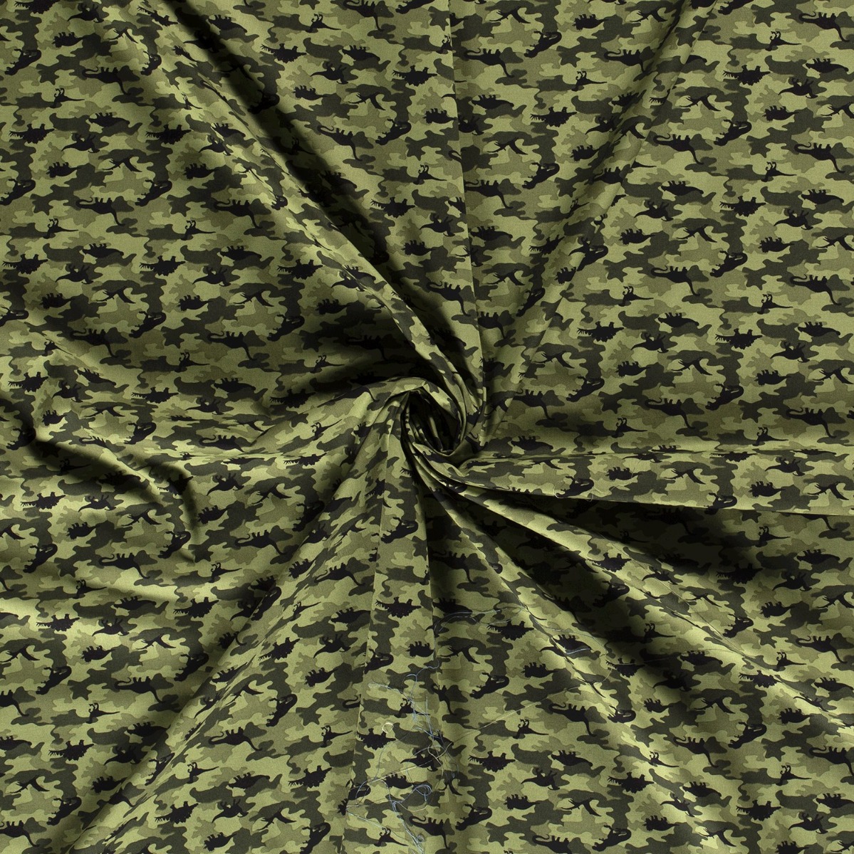 Baumwolle Dino Camouflage Grün