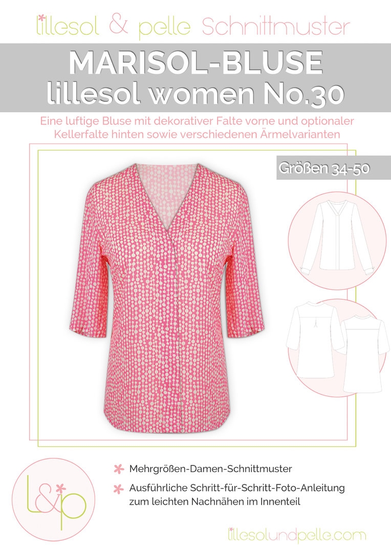Lillesol & Pelle Papierschnittmuster Women Marisol-Bluse Gr. 34 - 50
