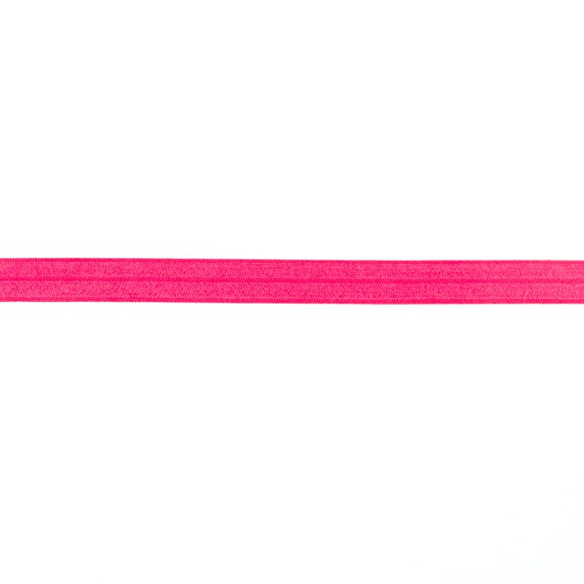 Elastisches Glanz Einfassband Uni Pink