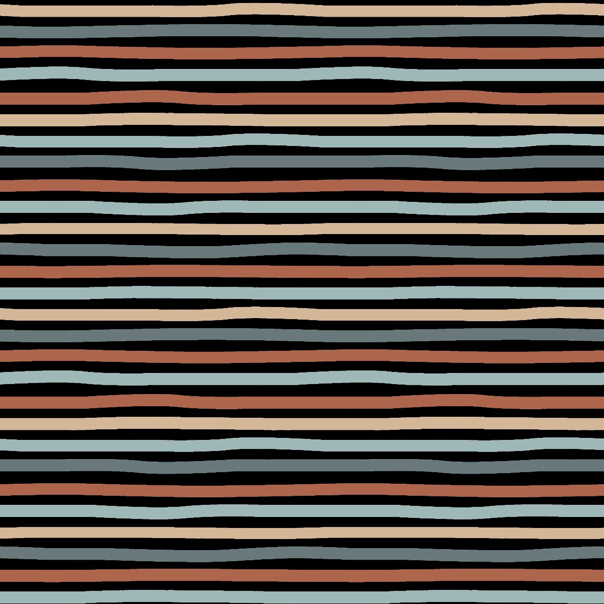 Jersey Coloured Stripes Schwarz BIO RESTSTÜCK 2.0 Meter