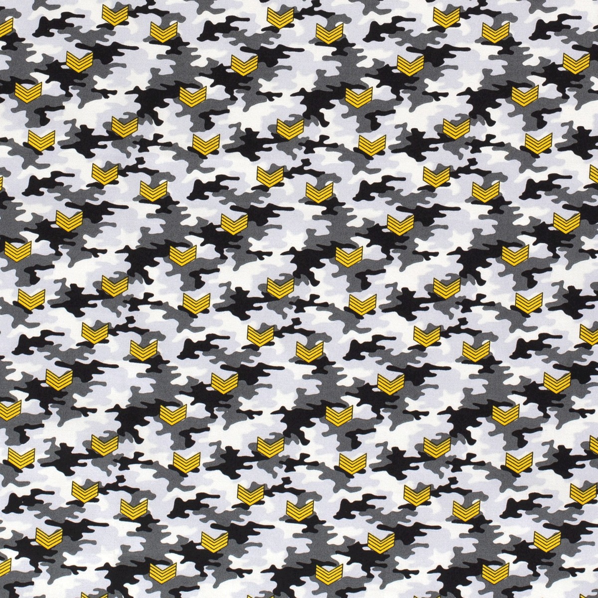 Baumwolle Camouflage mit Abzeichen Grau