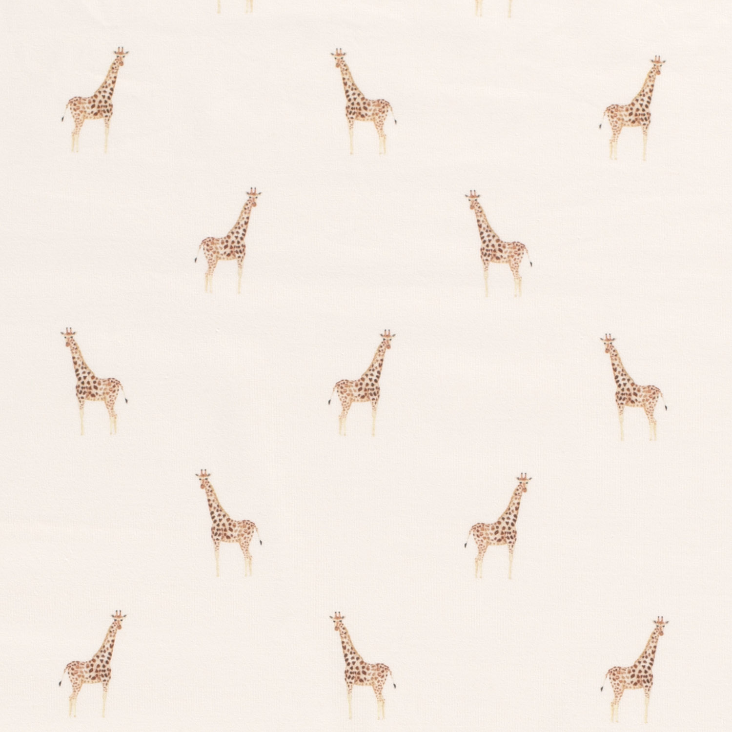 Jersey Kleine Giraffen auf Creme Digital