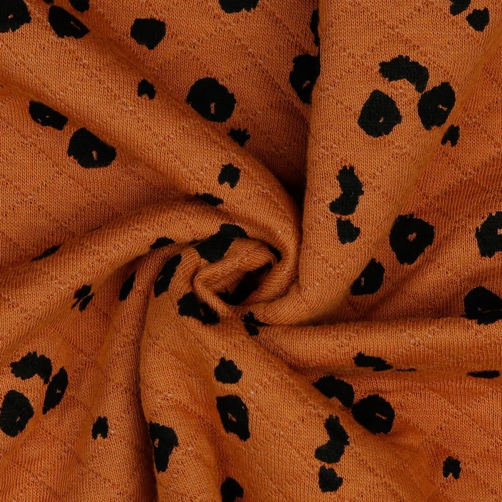Steppsweat Quilt Animal auf Terracotta