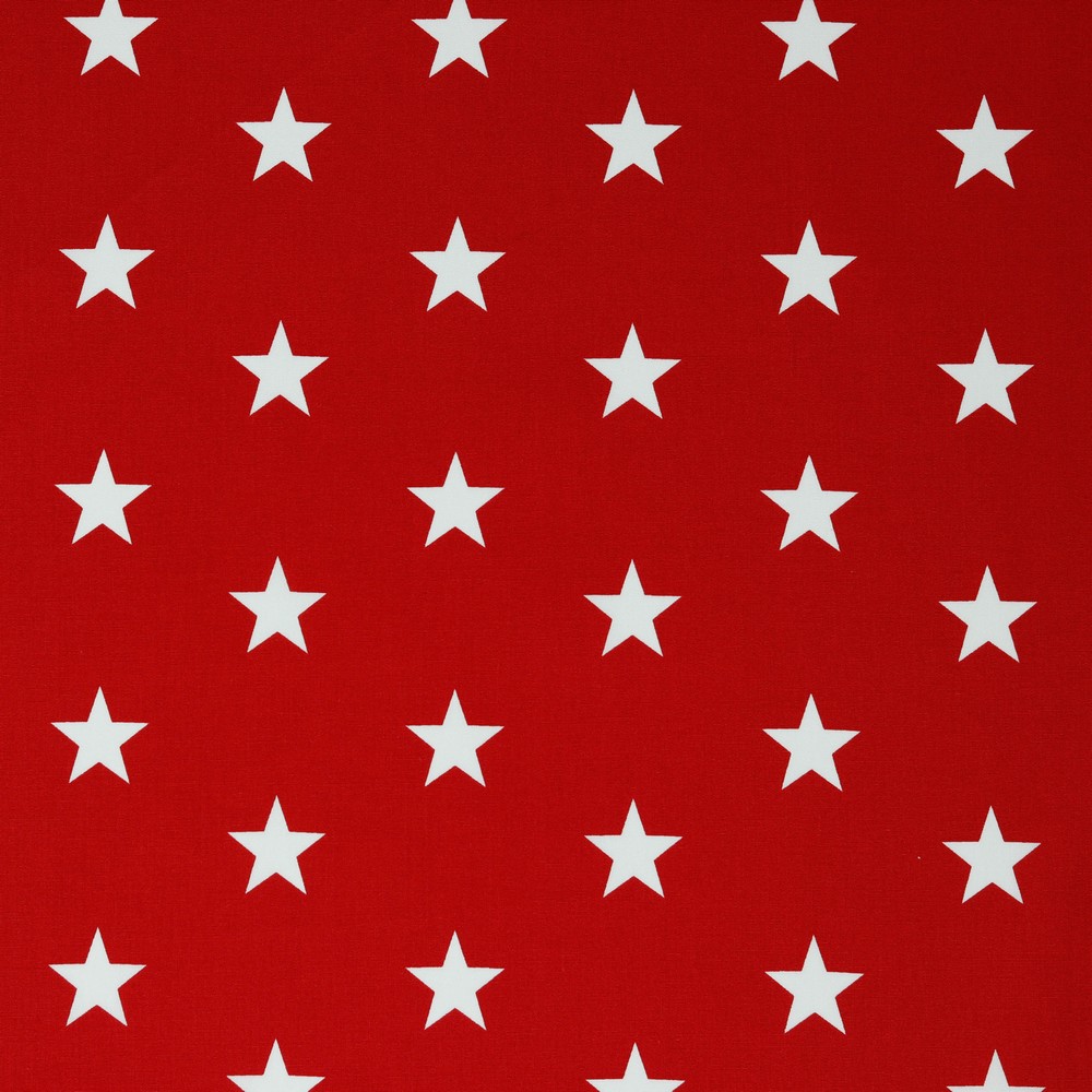 Baumwolle Standard Serie Sterne XL Rot