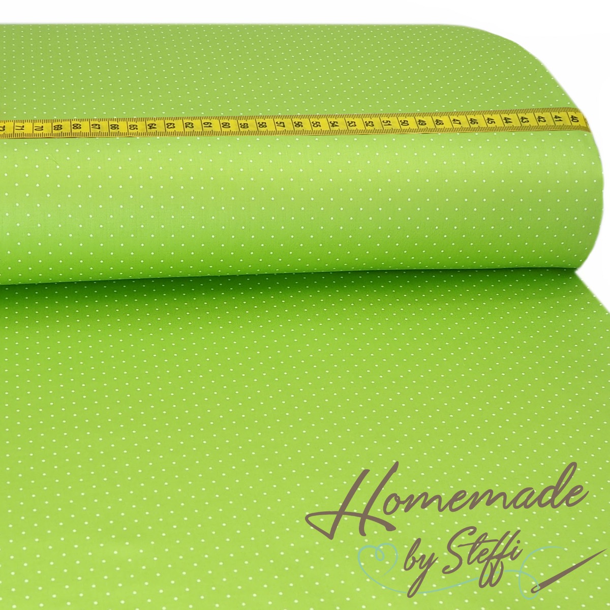 Trachtenstoff - Baumwollsatin Dirndl Design "Katl" Lime