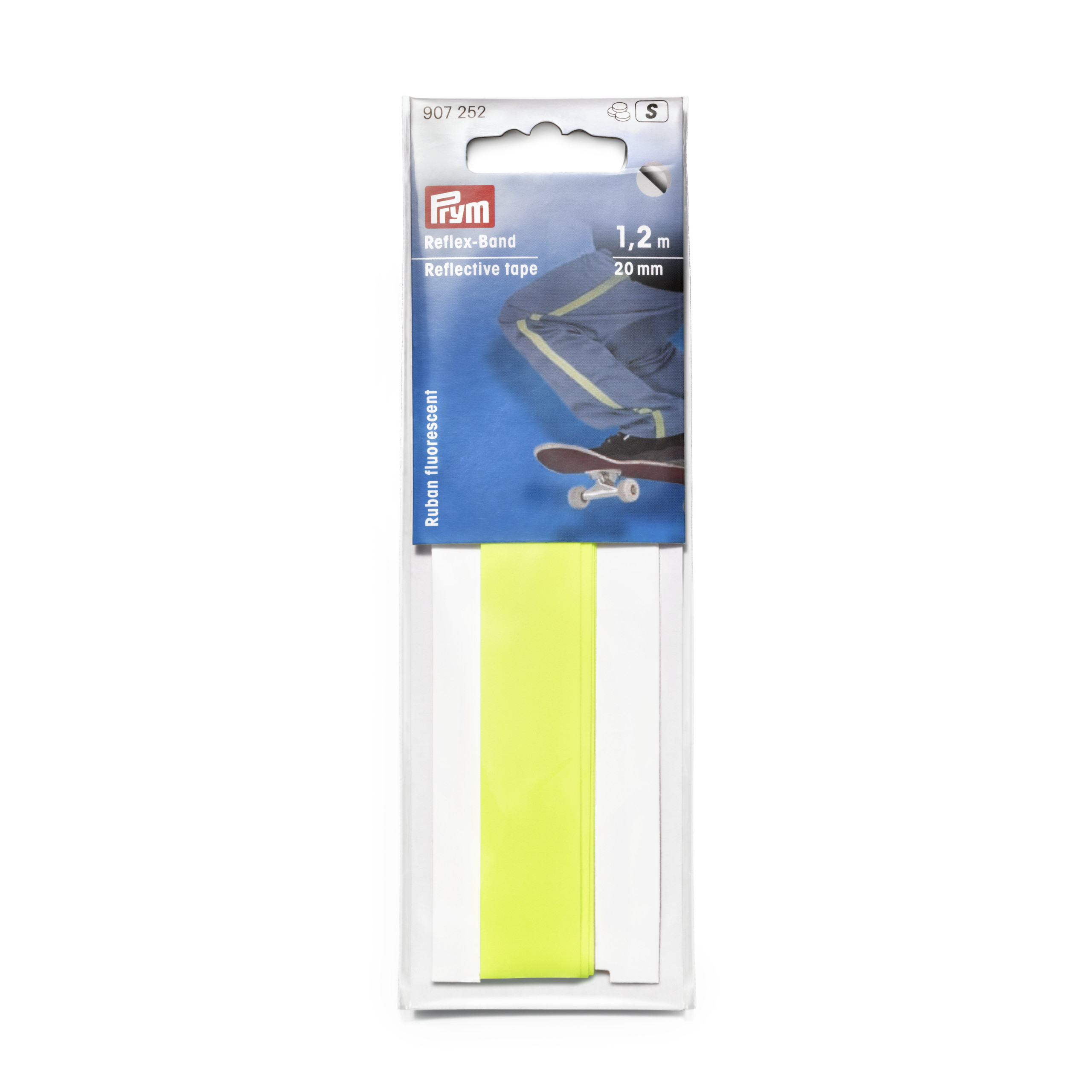 Prym Reflexband 20 mm selbstklebend Neongelb, Gelb, 1