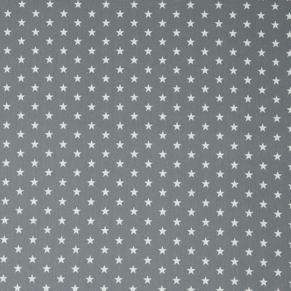 Baumwolle Standard Serie Sterne Mini Grau 