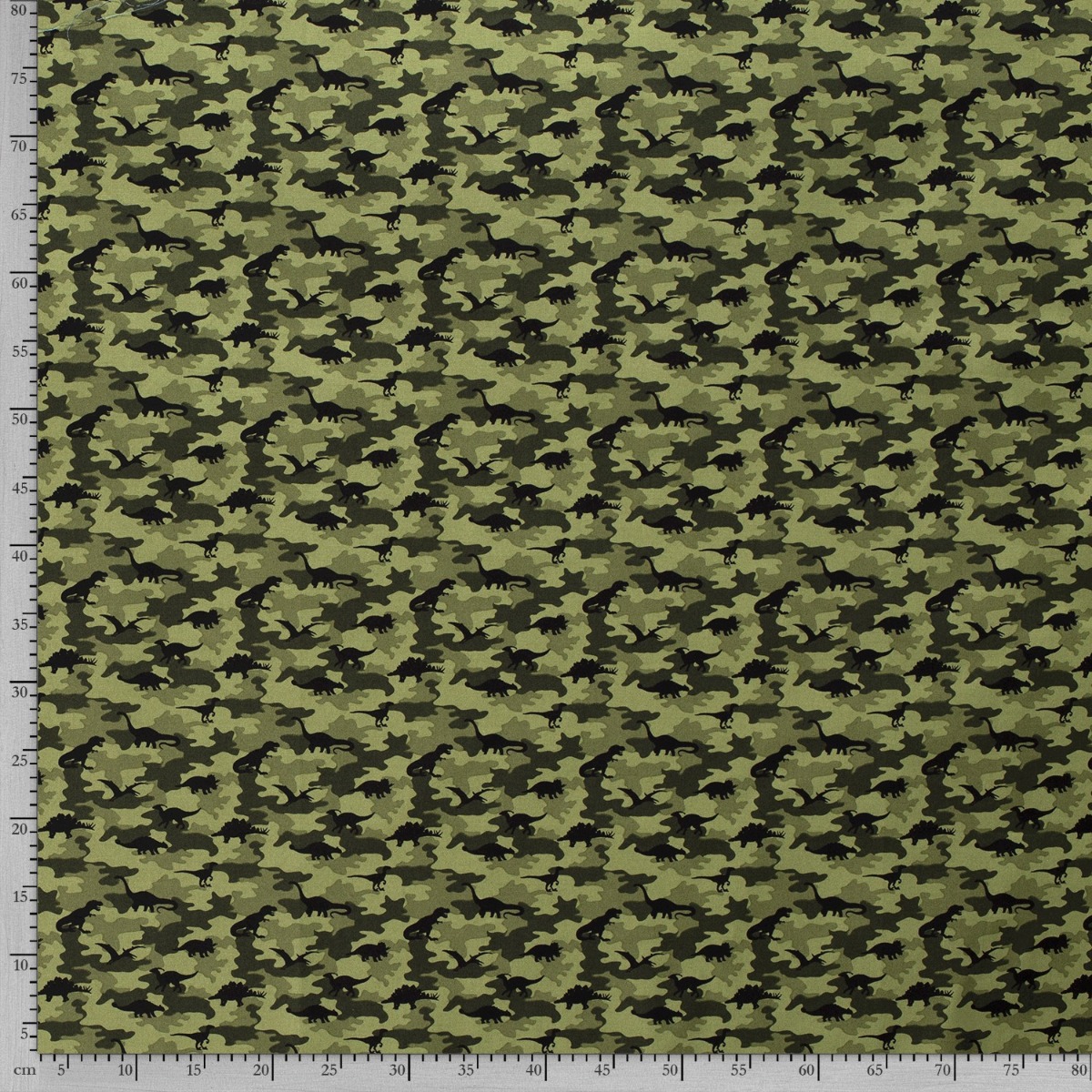 Baumwolle Dino Camouflage Grün