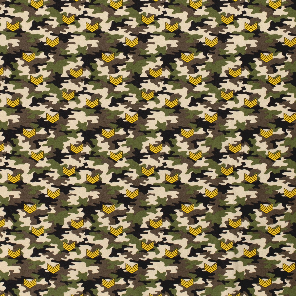 Baumwolle Camouflage mit Abzeichen Khaki