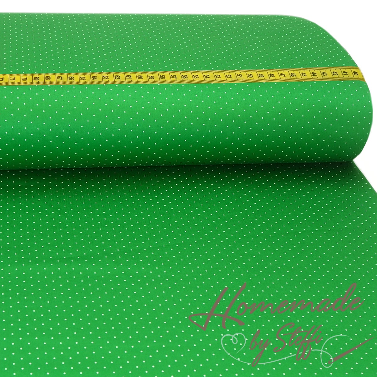 Trachtenstoff - Baumwollsatin Dirndl Design "Katl" Grün
