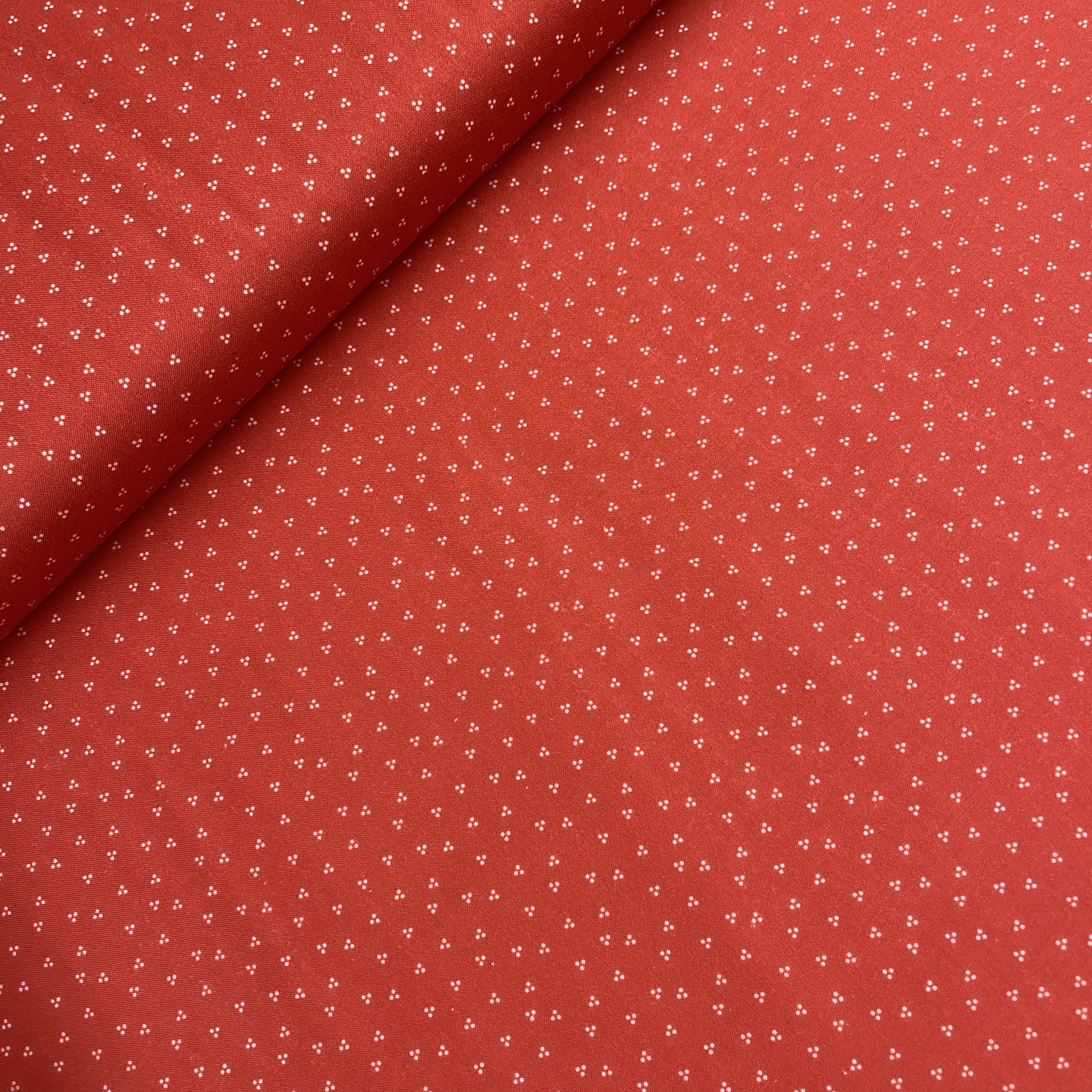 Trachten Baumwolle Serie Anke Coord Punkteblümchen Rot
