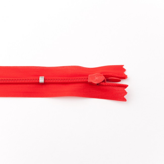 Reißverschluss Nahtverdeckt 60 cm Uni Rot