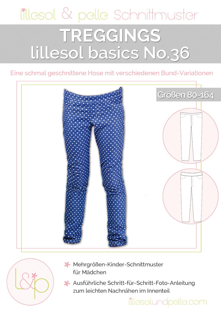 Lillesol & Pelle Papierschnittmuster Basic Treggings Gr. 80 - 164