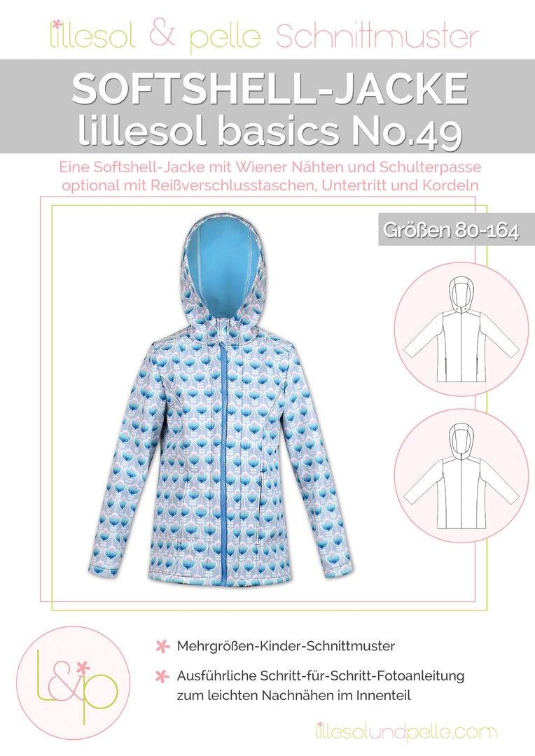 Lillesol & Pelle Papierschnittmuster Basic Softshelljacke Gr. 80 - 164