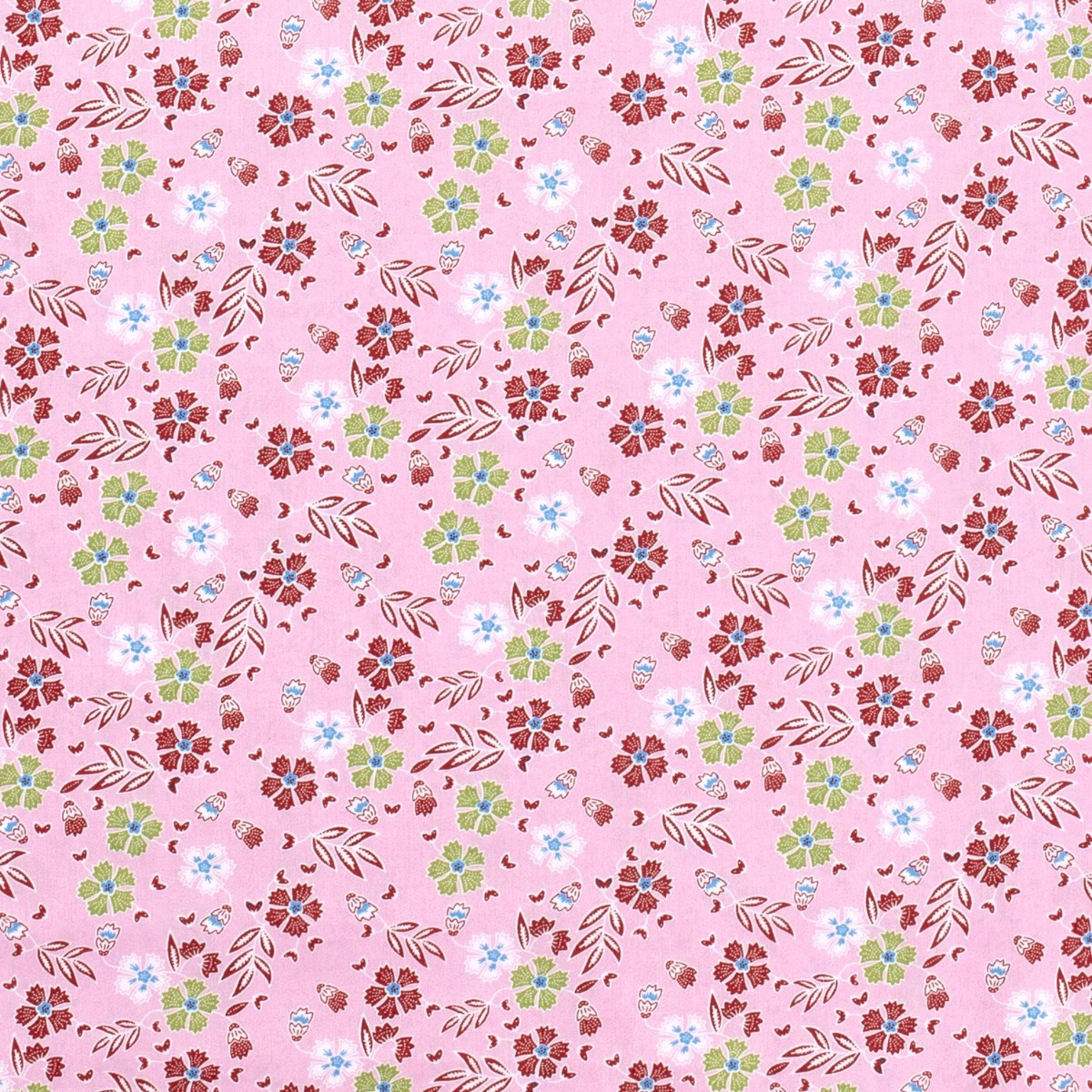 Baumwolle Flowerdream auf Rosa